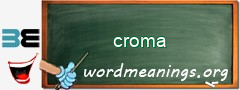 WordMeaning blackboard for croma